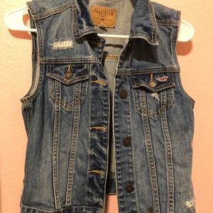 Hollister denim vest